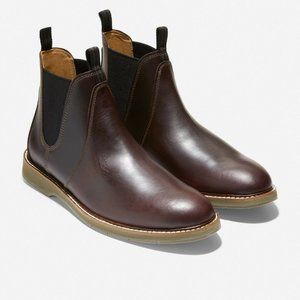 Dark Brown Leather Chelsea Boots 15m 